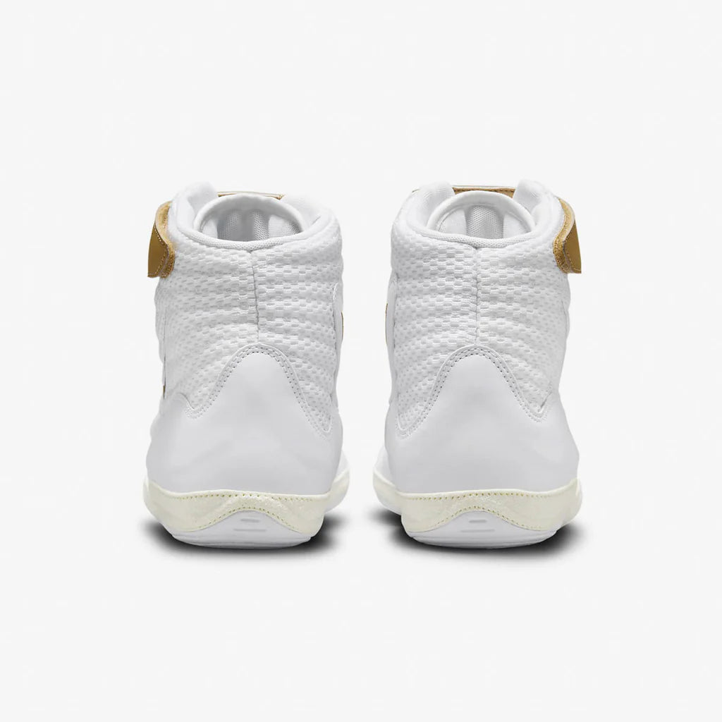 Chaussures de lutte-Lutte Nike Inflict 3 Blanc-Or