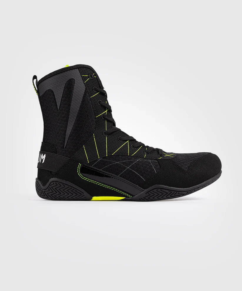 Chaussures de boxe Venum Training Camp 4.0 - Noir/Vert fluo