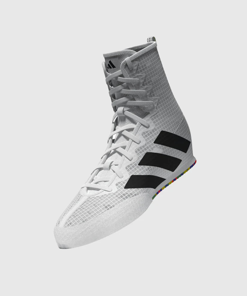 Chaussures De Boxe Adidas Box Hog Iv Olympique - Blanc/Noir