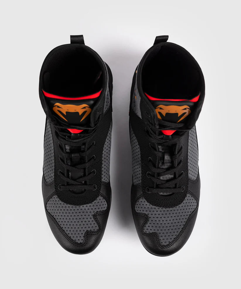 Chaussures de boxe Venum Elite - Gris Orage/Or