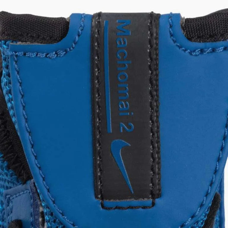 Chaussures de boxe semi-montantes Nike Machomai 2 – Bleu