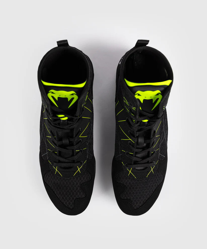 Chaussures de boxe Venum Training Camp 4.0 - Noir/Vert fluo