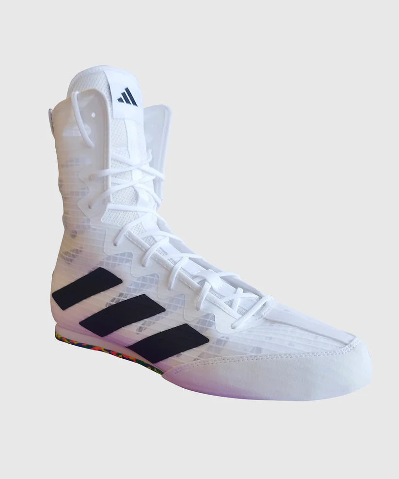 Chaussures De Boxe Adidas Box Hog Iv Olympique - Blanc/Noir