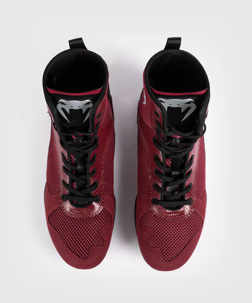 Chaussures de boxe Venum Elite - Bordeaux/Argent
